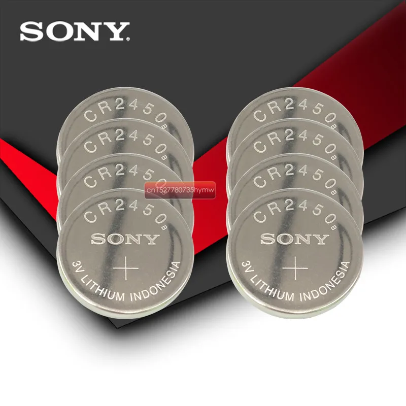 

10pc Sony 100% Original CR2450 CR 2450 3V Lithium Coin watch Key Fobs Battery Batteries For swatch watch For LEXUS Car Contro