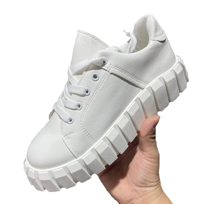 

Женские кроссовки на платформе, белые кроссовки с вулканизированной подошвой, повседневная спортивная обувь для тренировок, 2021
