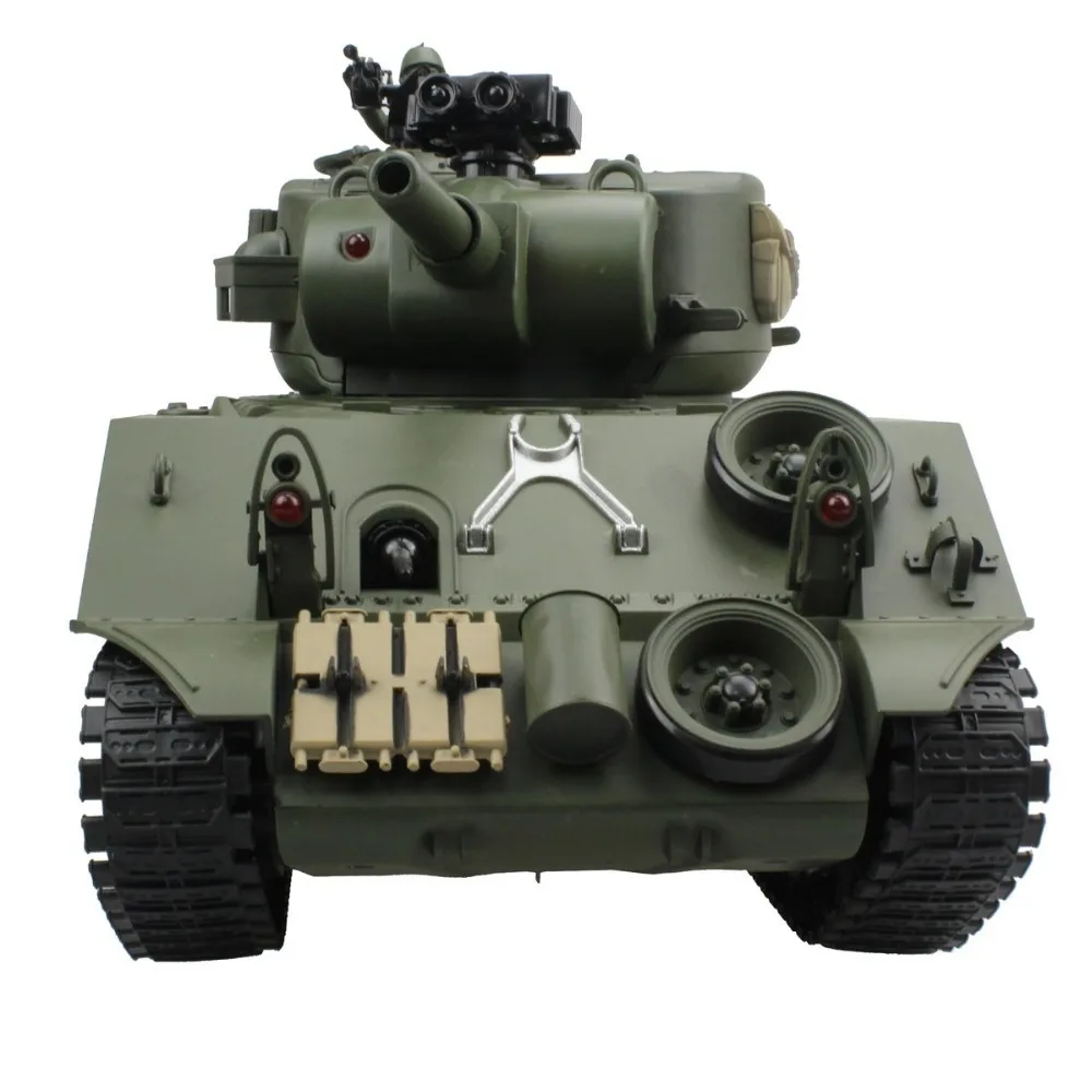 2 4G Радиоуправляемый Танк США Sherman M4A3 Колесо 15 каналов 1/20 Тактический Автомобиль