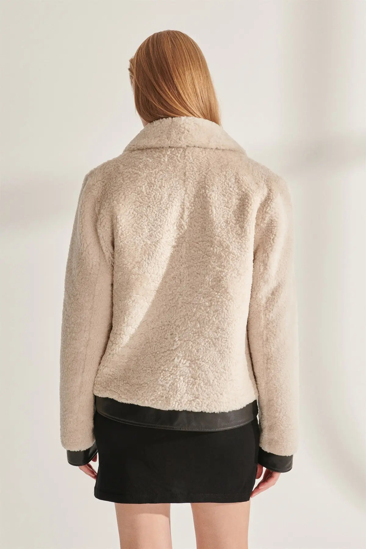 Women's Coffee Fur Leather Jacket Genuine Sheepskin Kürlü Plush Coat Winterisation Outerwear New Year Fashion Keeps Warm Türkiyeden Clothing