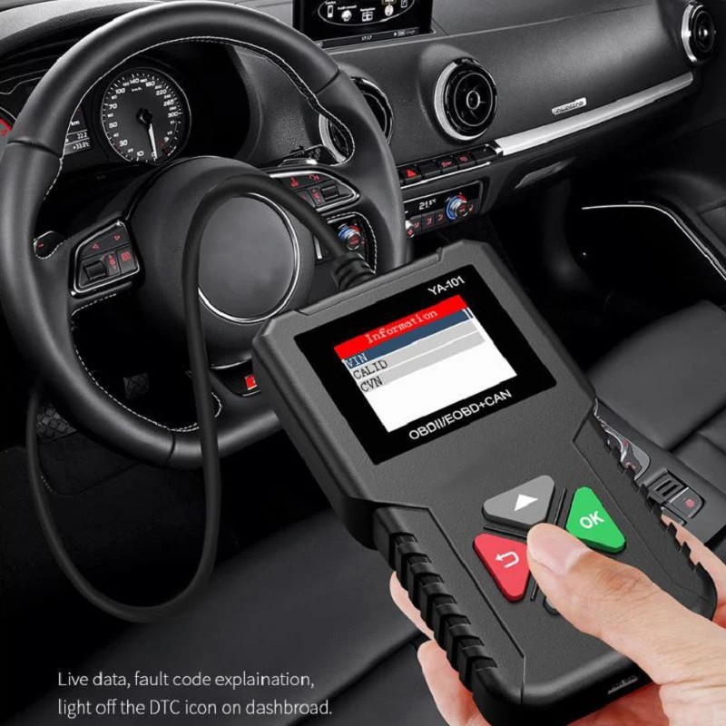 Многоязычный TFT-считыватель кодов автомобилей OBD2/EODB сканер неисправностей