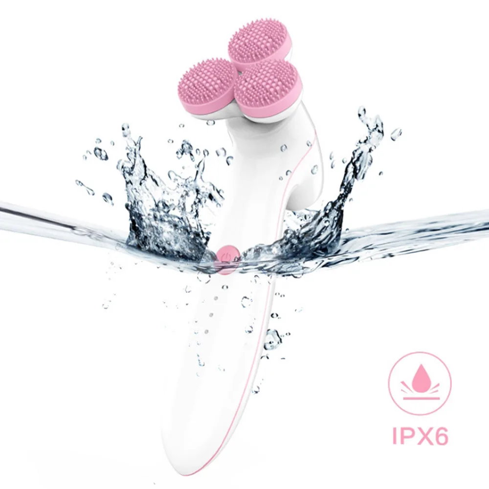 Щетка для чистки лица 3D массажный инструмент Электрический мини-массажер