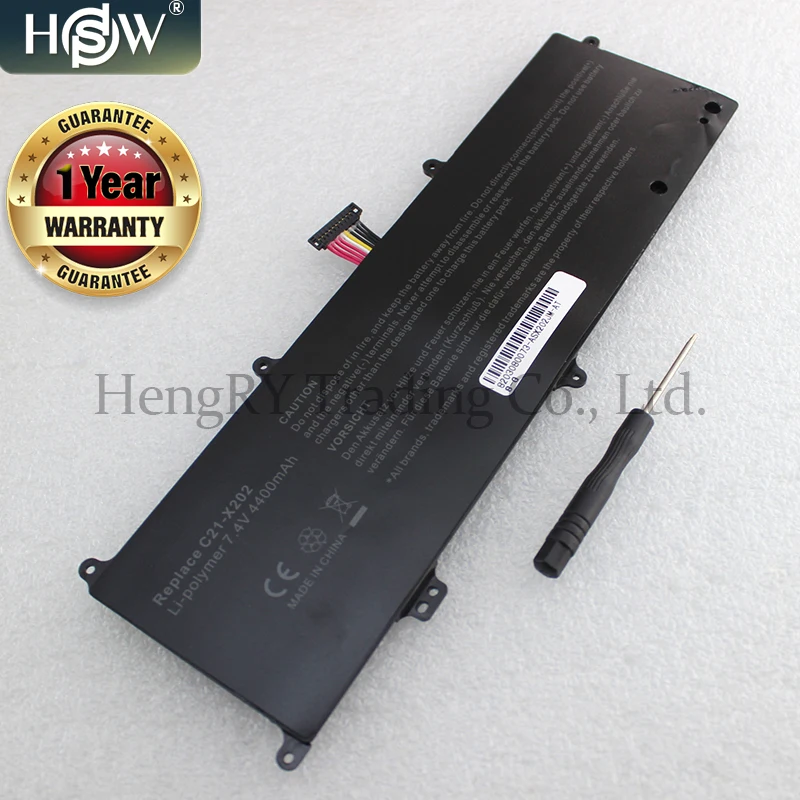 Аккумулятор для ноутбука ASUS C21 X202 S200E X202E X201E S200L 7 4 V 4400mAh|Аккумуляторы ноутбуков| |
