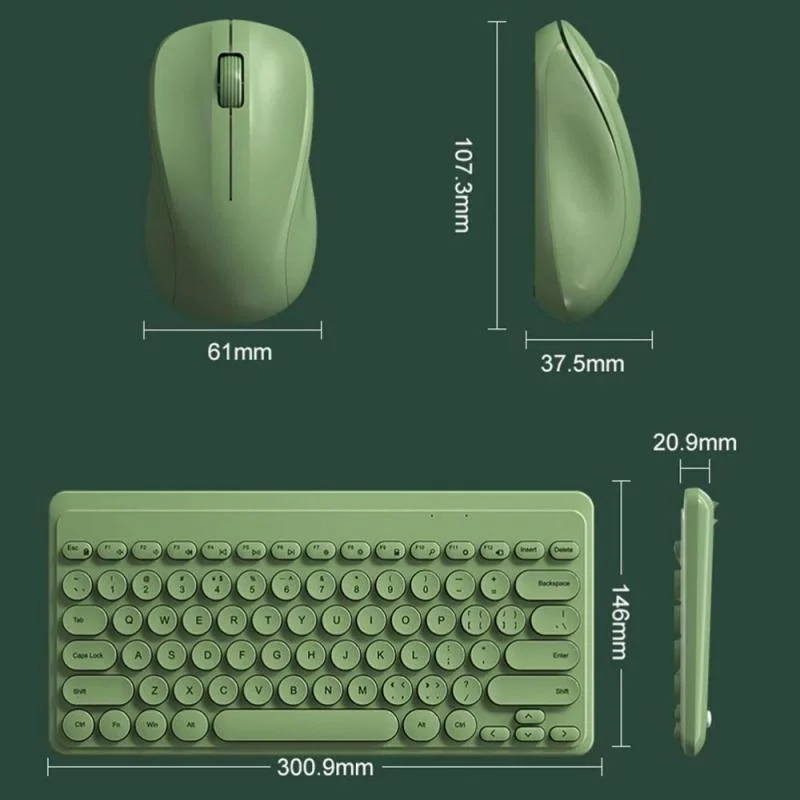 

Bluetooth Wireless Keyboard Mouse Set Combo Magic Keyboard Mouse Kit For IPad Phone HP Huawei Laptop PC Gamer Gaming Accessories