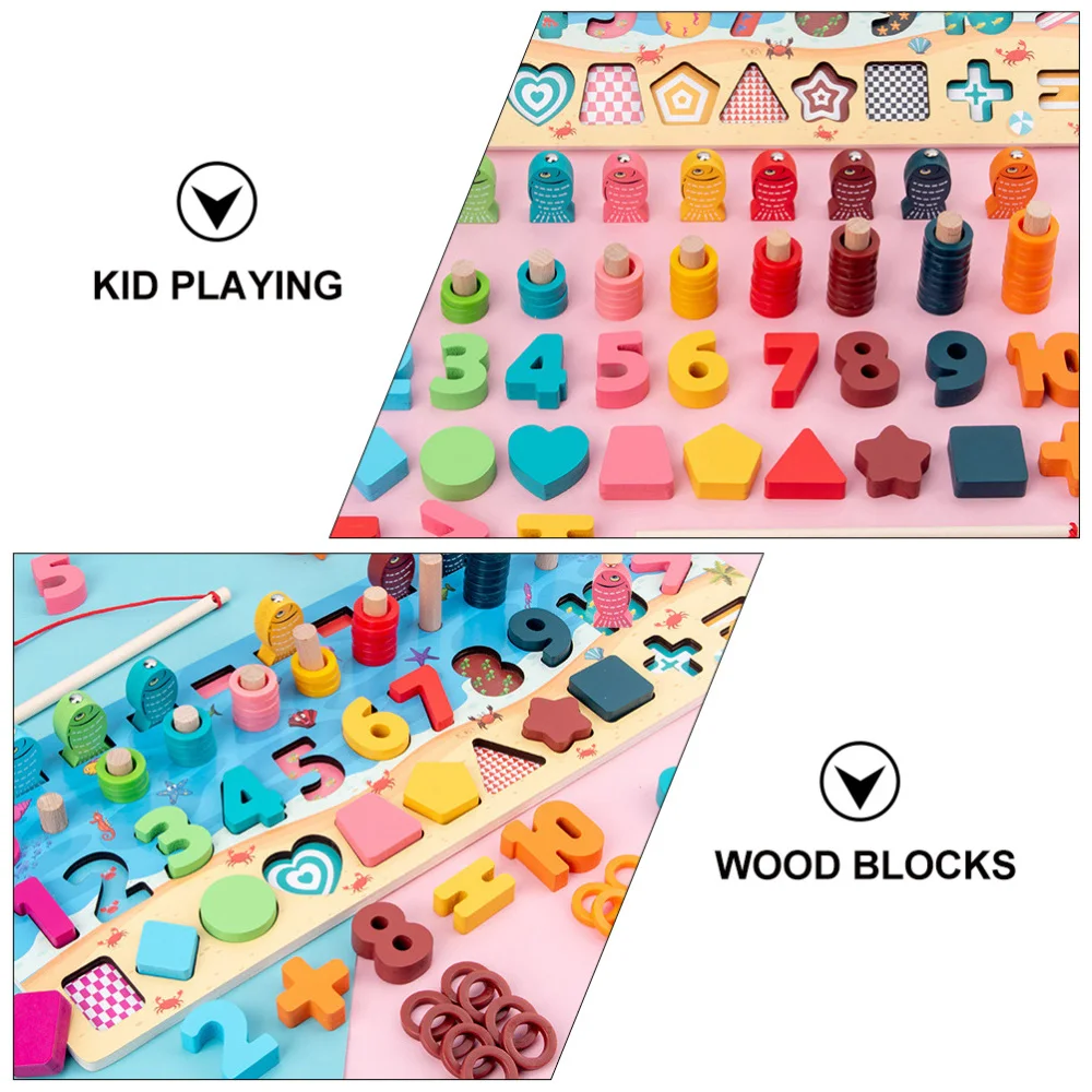 

1 Set Number Logarithmic Board Creative Digital Shape Building Blocks Playing