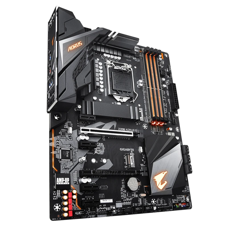 Günstig LGA 1151 Gigabyte Z390 AORUS ELITE Motherboard DDR4 64GB PCI-E 3,0 M.2 SSD I9 I7 I5 I3 Desktop Z390 Placa-Mãe 1151 Gaming ATX