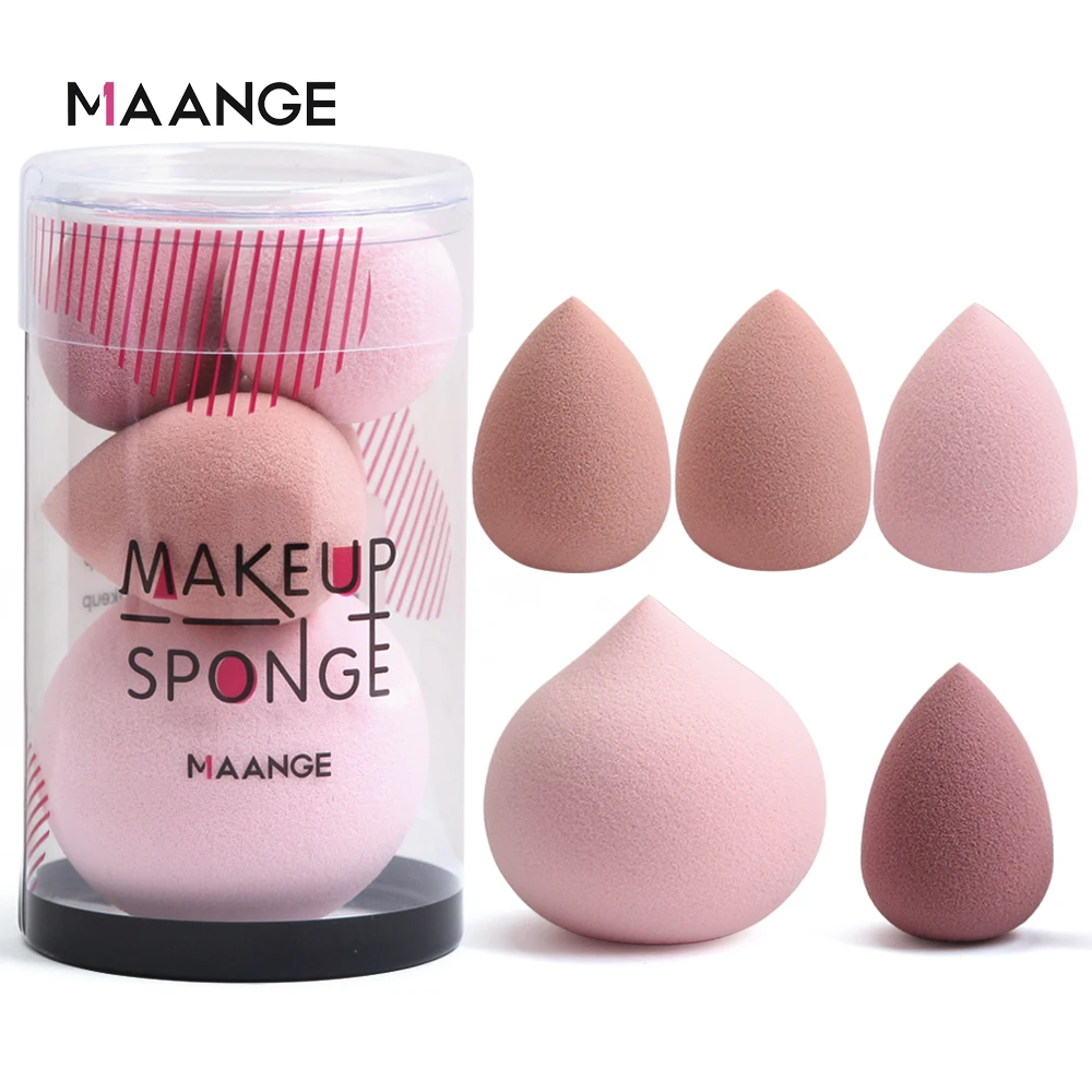 

MAANGE 4/5PCS Mini Makeup Sponge Wet Become Bigger BB Cream Cosmetic Puff Foundation Concealer Powder Puff Beauty Make up Tool