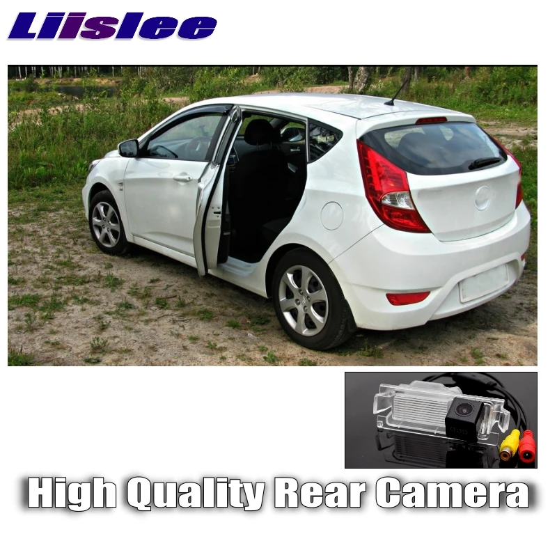 Камера заднего вида LiisLee для Hyundai Solaris плавная Verna Grand Avega 2010 ~ 2018 с функцией ночного