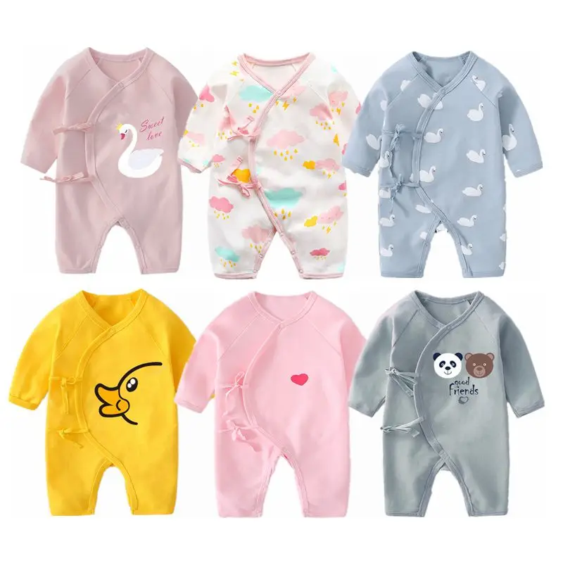 Одежда для малышей Осенний комбинезон новорожденных Хлопковый с длинными