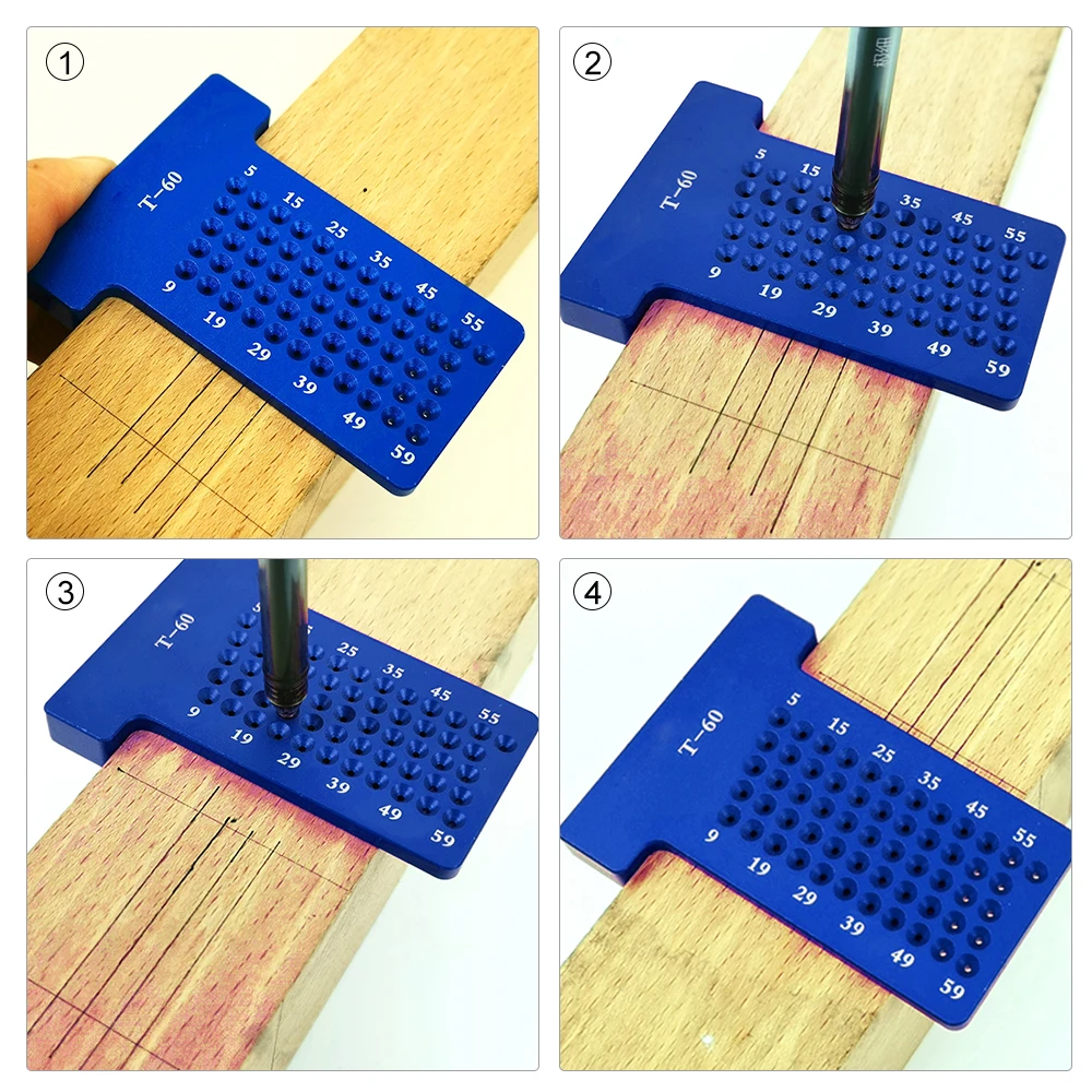 _ Линейка из алюминиевого сплава с отверстиями 6061 позиционирование метрическая