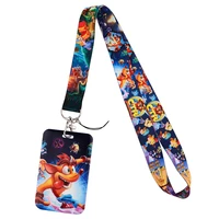cb1081 wolf game lanyard neck strap phone chain rope for mobile work id card badge holder lanyard cartoon jewelry gift