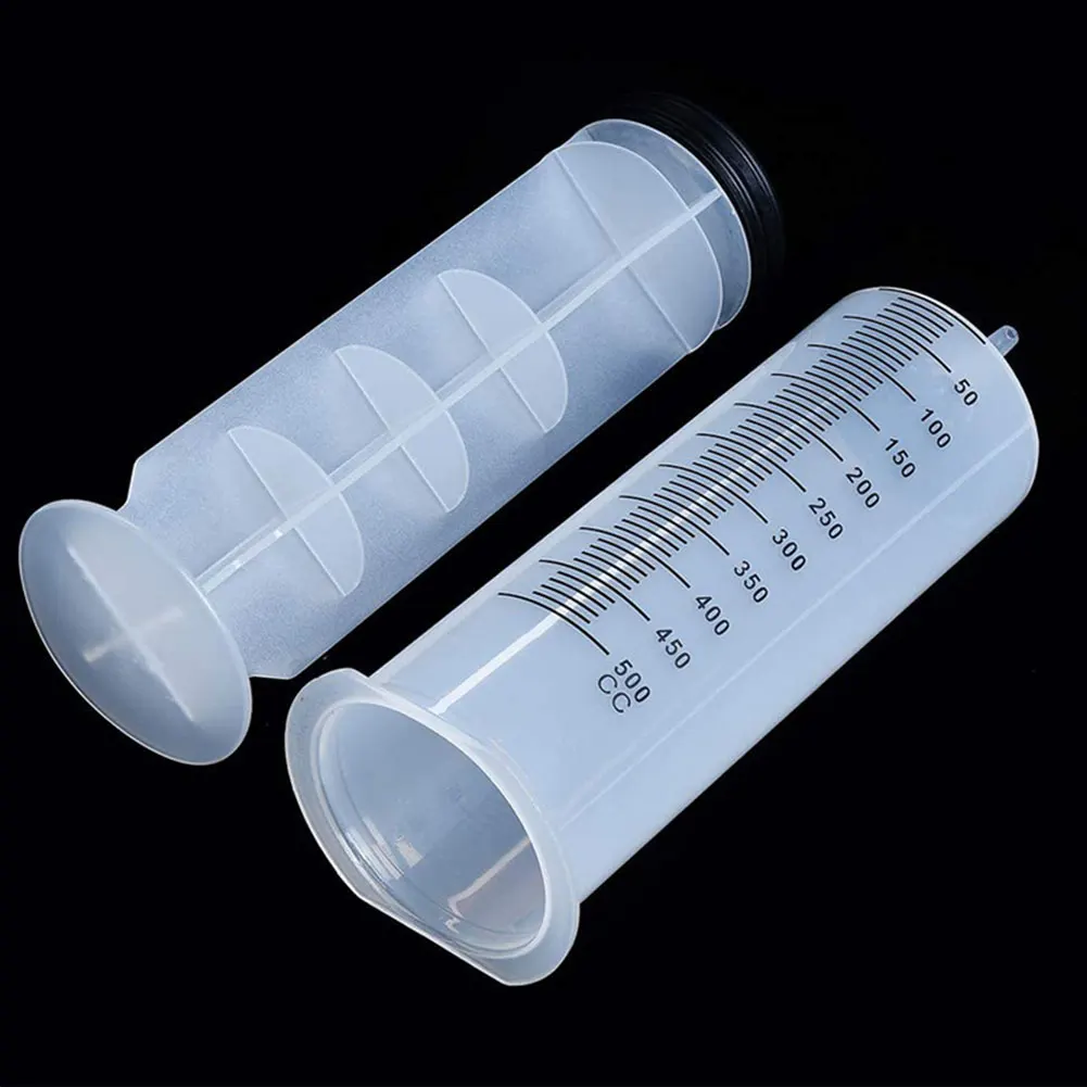 

Large Syringe Tubing 500ML Plastic Syringe With Tube Converter Cap For Liquid Oil Glue Applicator Experiments Industrial