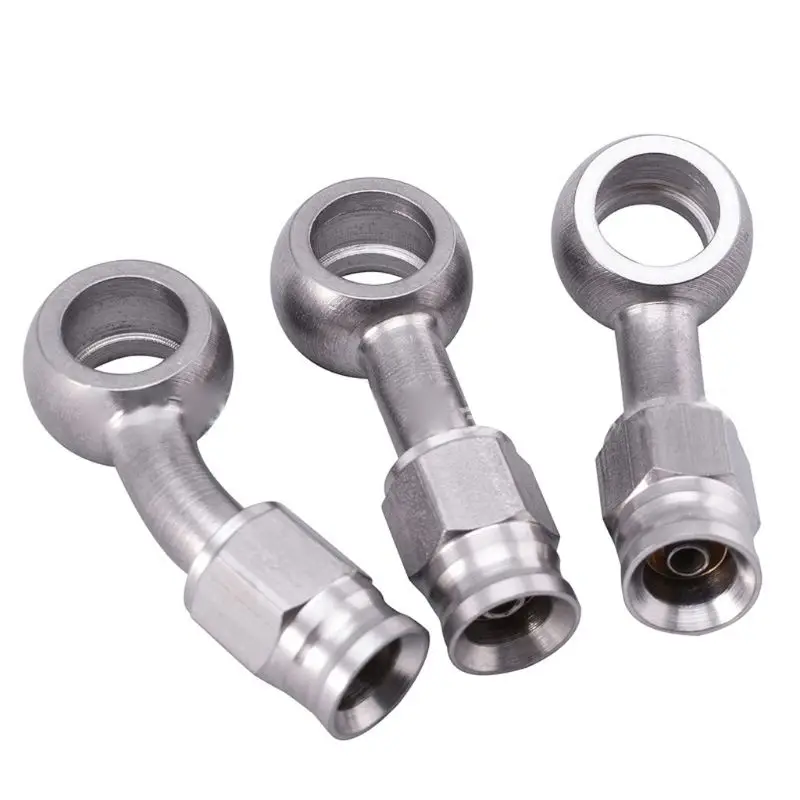 

Universal AN3 10mm Stainless Steel Engine Hydraulic Brake Hose Fitting Ends Adapter Fuel Pipe Joint for Car Auto Motorcycle 0/28