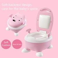 comfortable backrest cartoon baby pot childrens bear toilet bowl for boys girls kids potty training portable wc seat chair