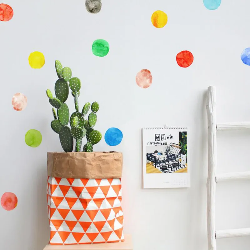 1 комплект детская коллекция весна номер 7 см в горошек Женская Цвет стикер круг