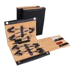 Сумка для парикмахерских, профессиональная Складная из искусственной кожи, 8 отделений