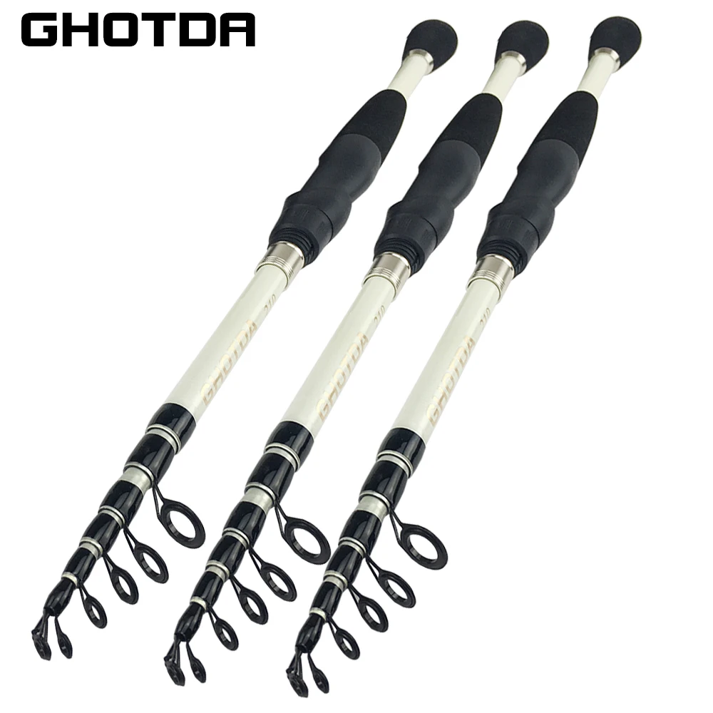 

Ультралегкие портативные телескопические удочки Ghotda 1,6 м, 1,8 м, 2,1 м, 2,4 м, из углеродного материала, спиннинг, рыболовная удочка, снасти