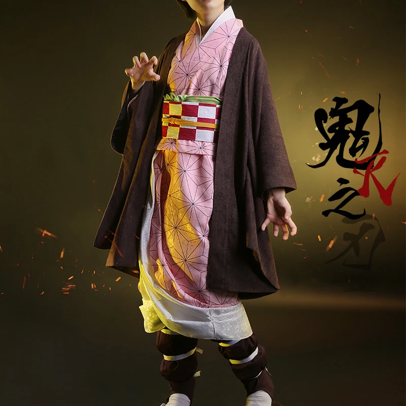 Аниме! Демон-убийца: Kimetsu no Yaiba Kamado Tanjirou Agatsuma Zenitsu Tomioka Giyuu Nezuko кимоно костюм для