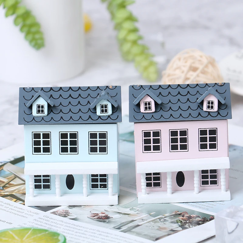 1pc 112 diy dollhouse miniature doll house villa kits fantasy town assembly house handcrafts free global shipping