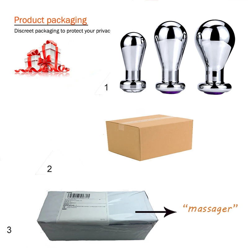 Огромные Металлические анальные бусины Анальная пробка кристальная поверхность