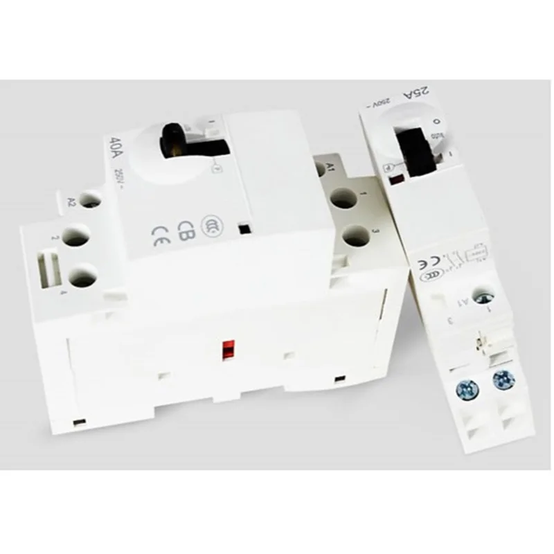 Модульное контакторное реле 4P4NO 230 В 25 А с электромеханическим типом|relays and