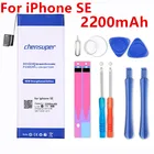 Новый оригинальный аккумулятор chensuper AAAAA 100% мАч для Apple iPhone SE 5SE, реальная емкость, нулевой цикл, набор инструментов для ремонта, новинка 2200