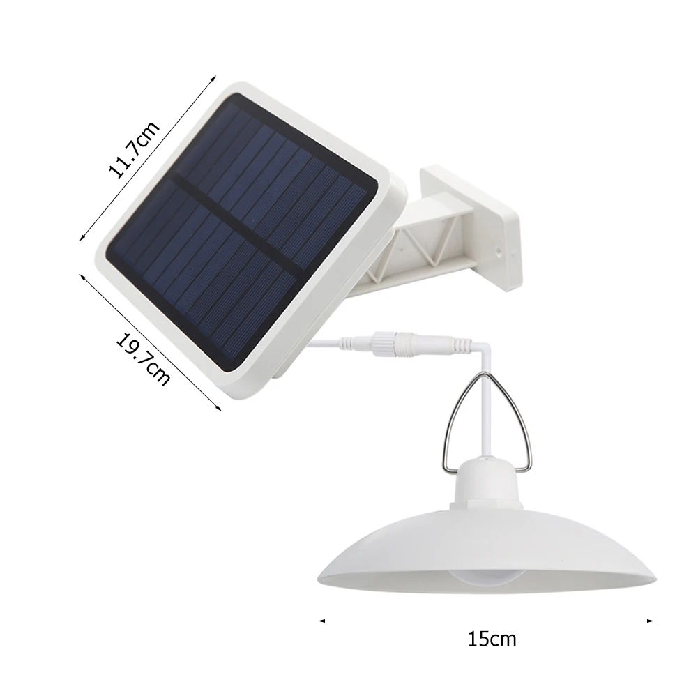 Подвесной светильник на солнечной батарее с двойной головкой наружная Солнечная