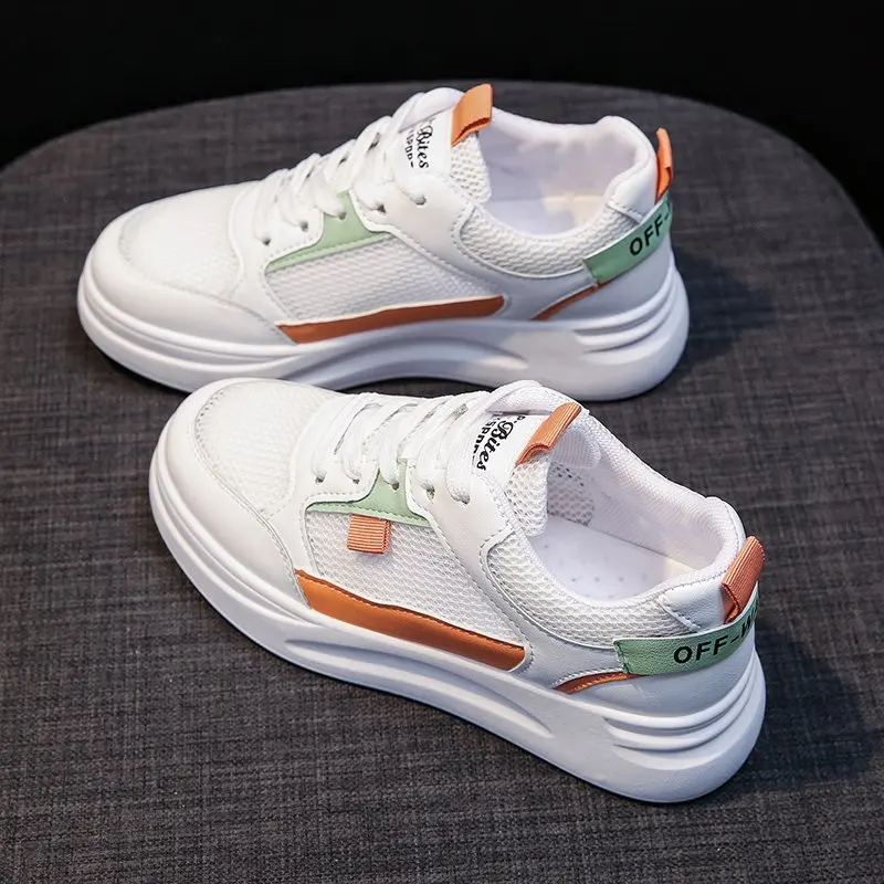 

Small White Shoes Women's Summer Thin Mesh Breathable 2021 Spring New Versatile Popular White Shoes Leisure Sports Mesh Shoes