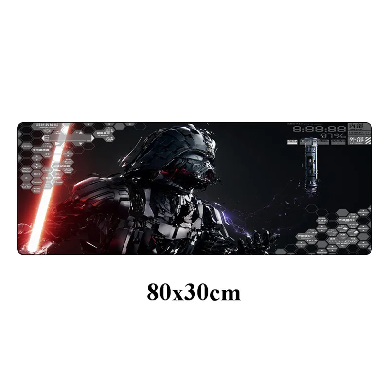 80x30 см Звездные войны игровой геймерский коврик для мыши Прочный резиновый игровой коврик для мыши Блокировка края клавиатуры коврик стол для портативного компьютера ноутбука коврик - Цвет: Белый