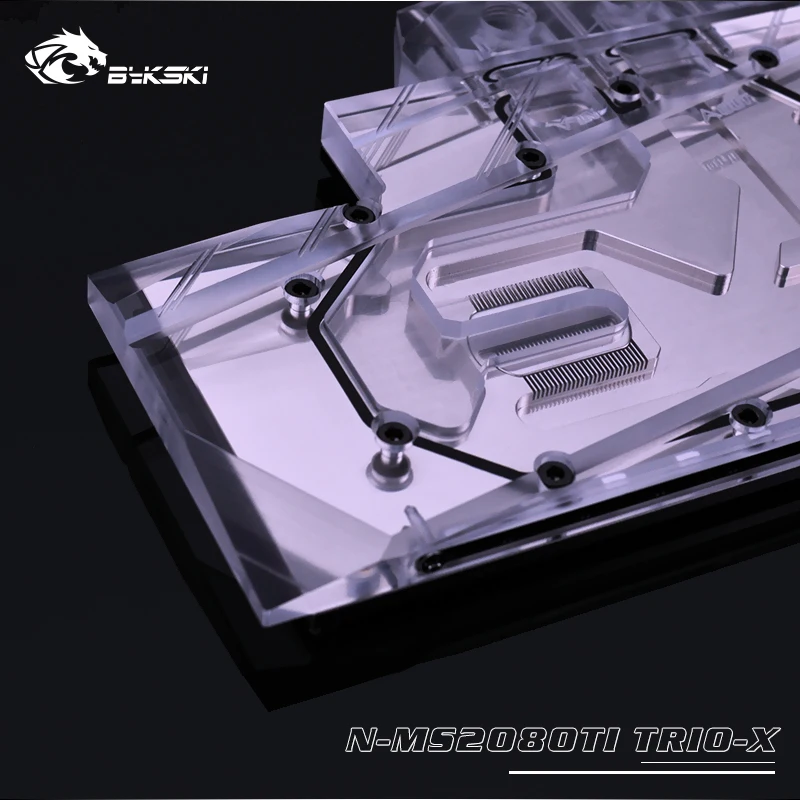 Bykski графический блок с полным покрытием для MSI RTX 2080Ti GAMING X TRIO графическая карта