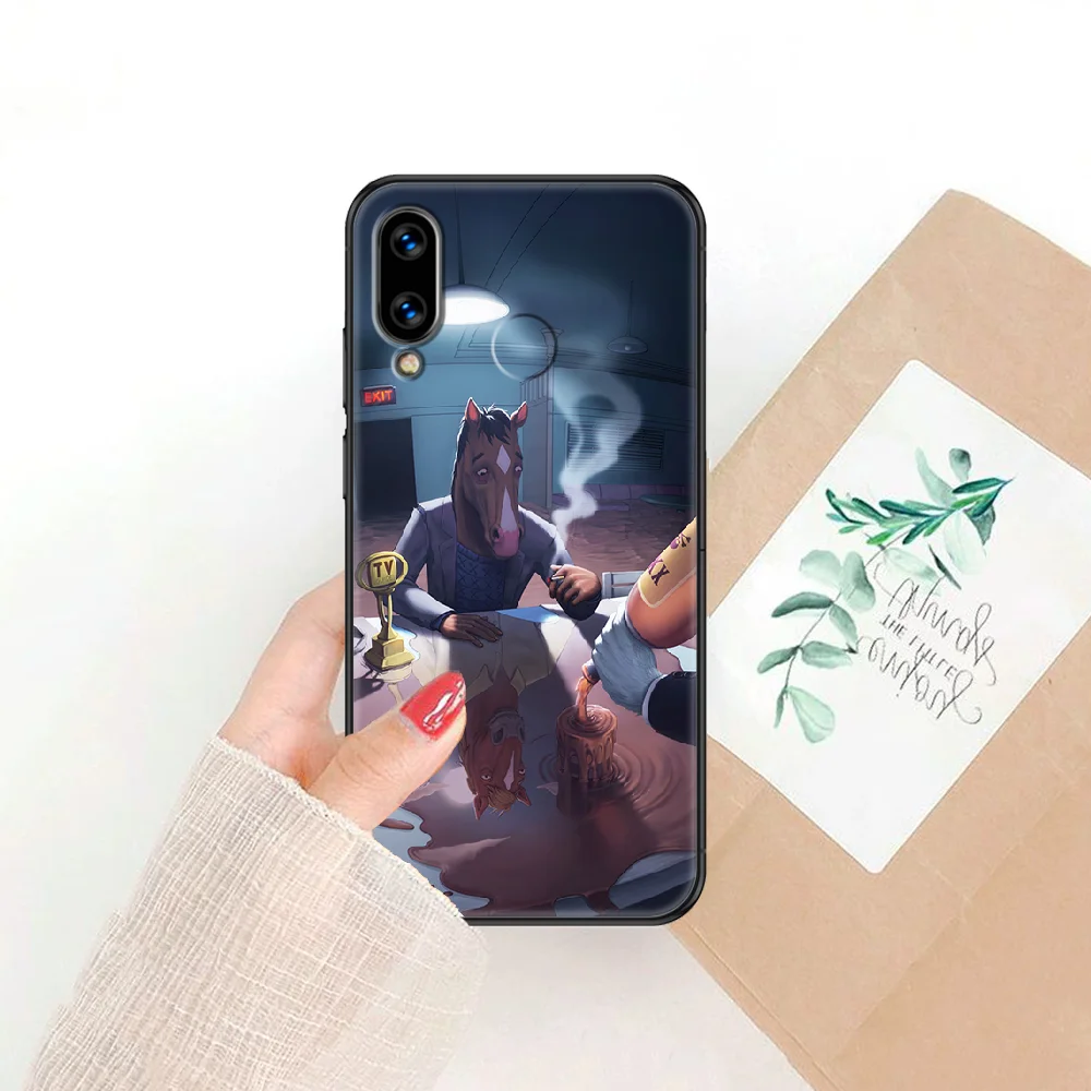 

Cartoons BoJack Horsemans Phone case For Huawei Honor 6 7 8 9 10 10i 20 A C X Lite Pro Play black pretty Etui soft back silicone