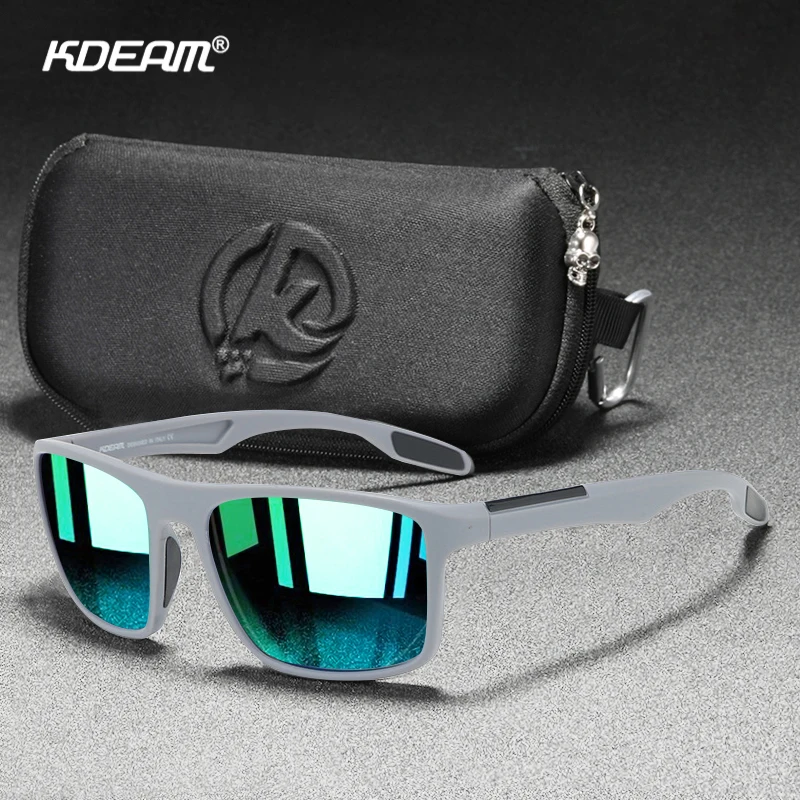 KDEAM классические квадратные поляризационные солнцезащитные очки для мужчин и