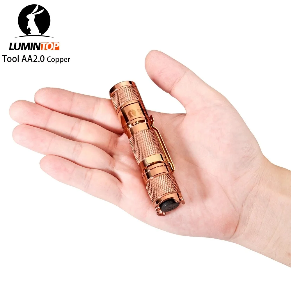 Люминесцентный инструмент AA 2 0 медный Мини Вспышка светильник CREE XP L HD