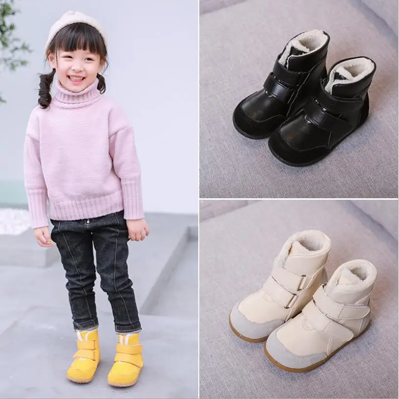 Детские зимние ботинки из натуральной кожи на х/б подкладке | Мать и ребенок