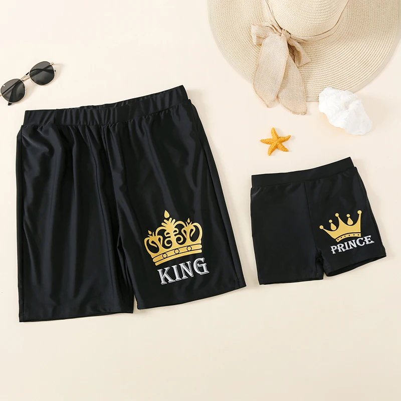 Летняя семейная купальная одежда купальник с принтом для мамы и дочки купальные