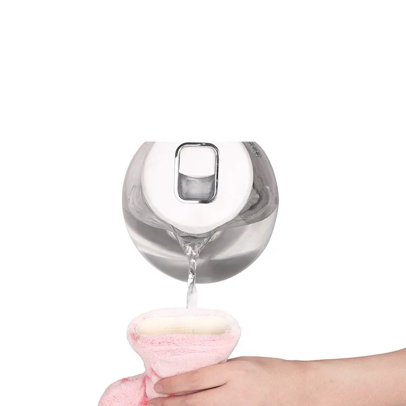 Грелка для рук безопасная бутылка горячей воды с единорогом вязаная крышка