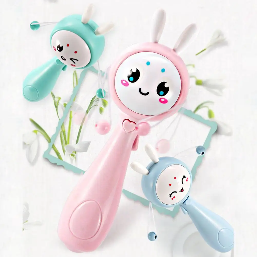 Cartoon Infant Hand Doorbell Drum Rattle Music Toy Baby Toddler Early Educational Toy Gifts