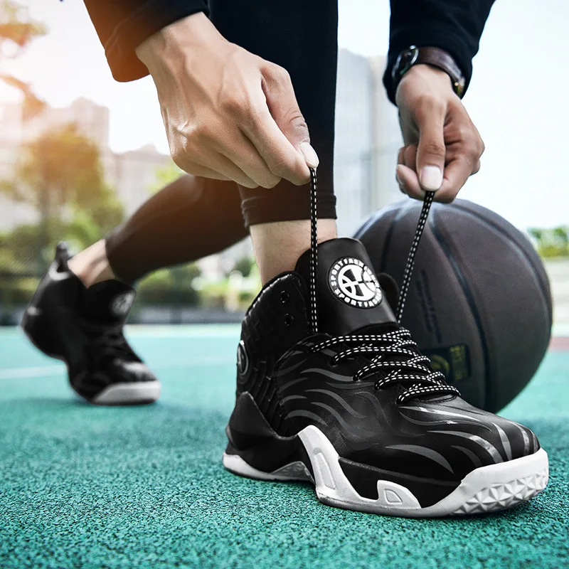 

Hot Sale Male Gym Basketball Boot Brand Basketball Trainers for Boy Anti Slip Children Basketball Sneakers Red Man Sport Shoe