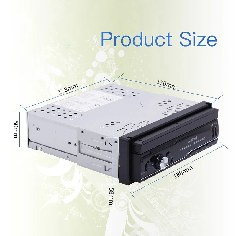 7 дюймов выдвижной пресс-экран автомобиля MP5 плеер Android gps Navig wifi Bluetooth стерео радио
