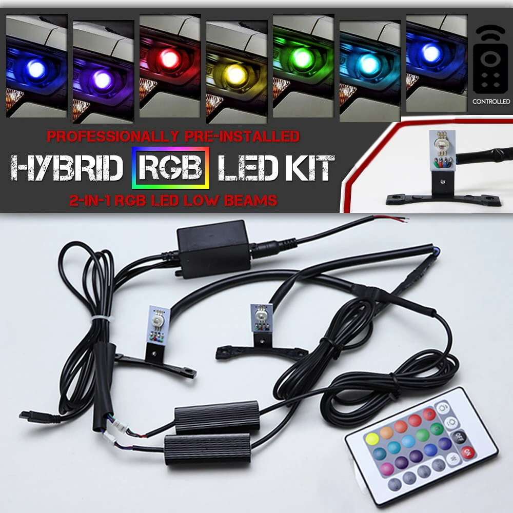 

Multi-color RGB Demon Eye LED devil eyes with Wireless Remote For Car Motorcycle Headlights Projector Retrofit
