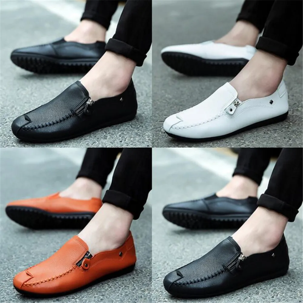 Новинка мужская повседневная обувь из мягкой кожи Роскошные Брендовые мужские