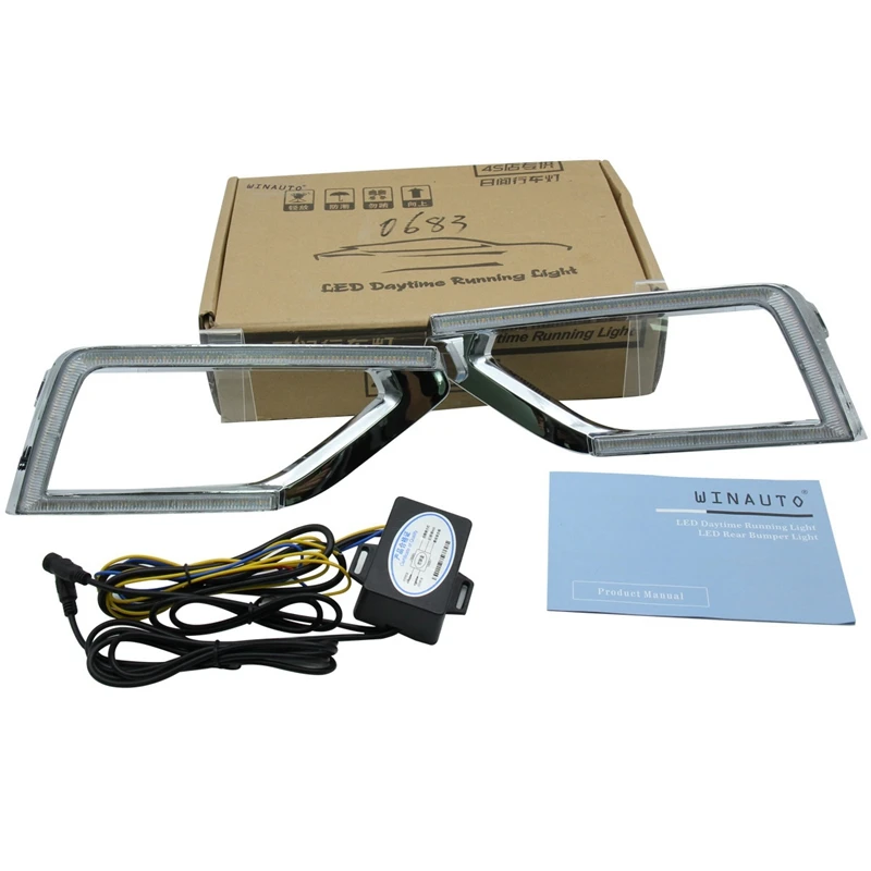 

LED Daytime Running Lights DRL for Teramont Atlas 2017-2018 Fog Lamp with Yellow Turn Signal