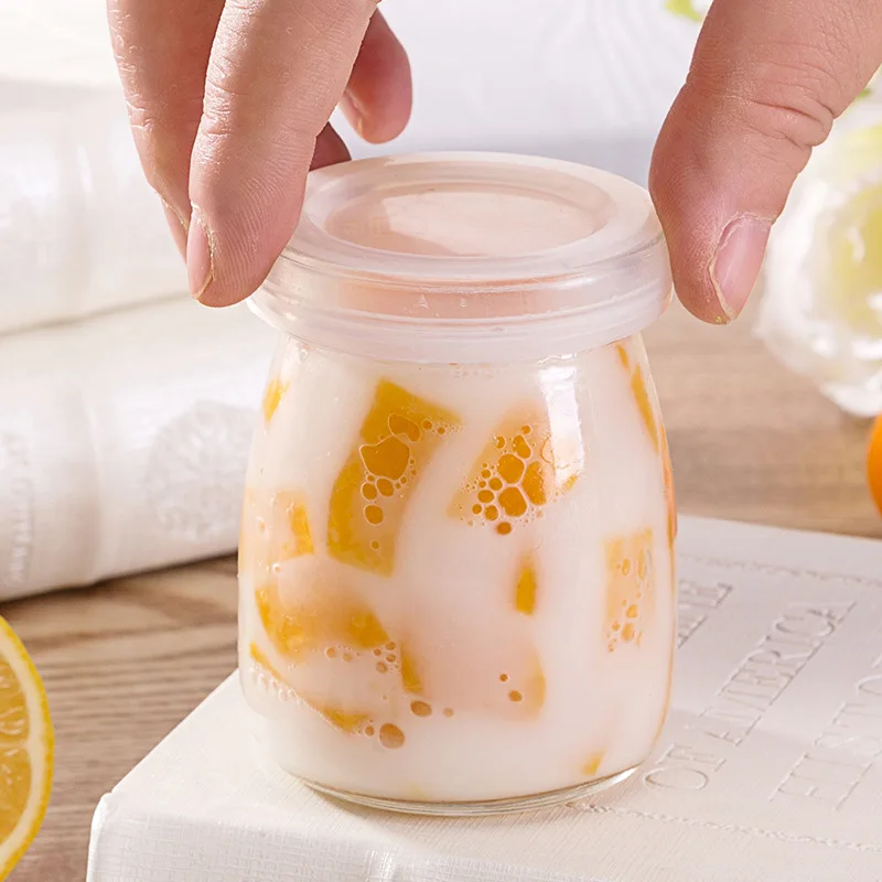 Стеклянные банки для варенья контейнер бутылка пудинга с крышкой конфеты йогурт