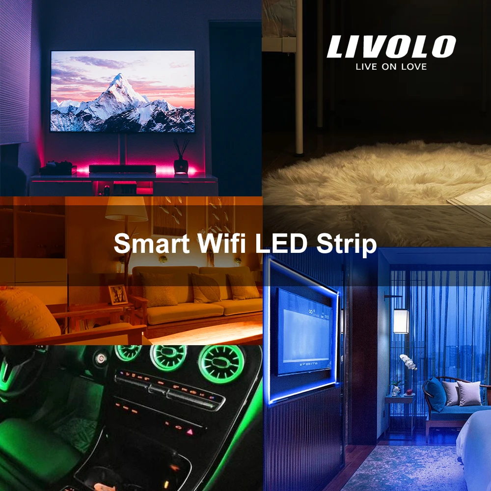 Умная Светодиодная лента LIVOLO Wi-Fi 2 м 5050 RGB