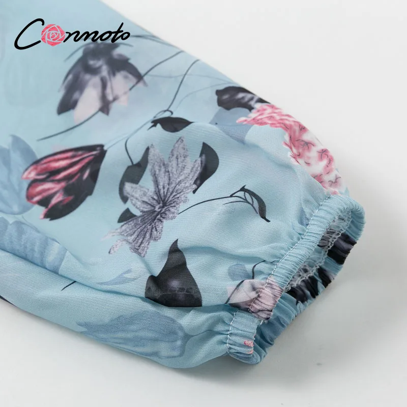 Conmoto длинное повседневное богемное женское платье с цветочным рисунком