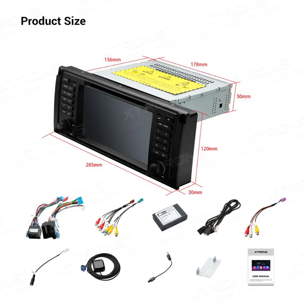 XTRONS 7 &quotAndroid 9 0 автомобильный стерео радио dvd плеер gps навигация OBD DAB DVR для BMW E39 1995
