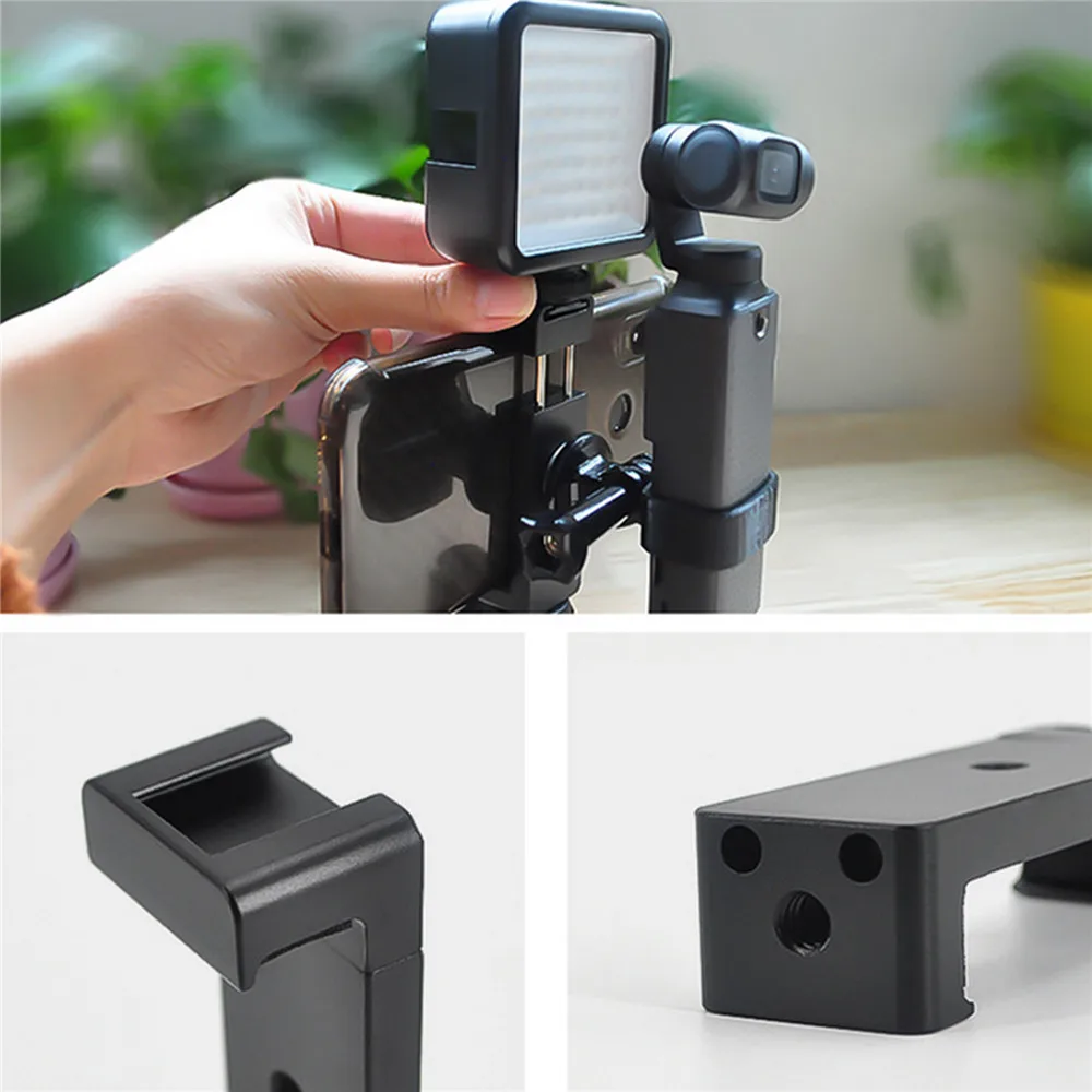 

Tripod Handle Desktop Holder for FIMI PALM Gimbal Camera Accessories 1/4 thread Expansion Bracket Mount Adapter Phone Clip
