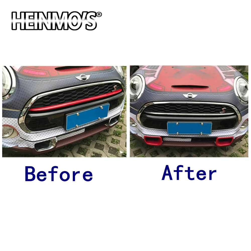 Для Mini Cooper F55 F56 передняя решетка воздуха на входе наклейка s для Mini Cooper Hardtop хэтчбек F55 F56 Наклейка украшения аксессуары