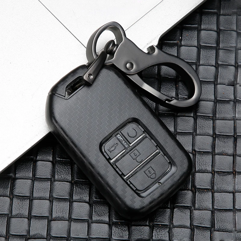 

ABS Carbon Fiber Car Key Case Cover For Honda Civic 2018 2019 CRV HR-V Accord 9 2017 Crider City 2016 Pilot Vezel Jazz Jade Fit
