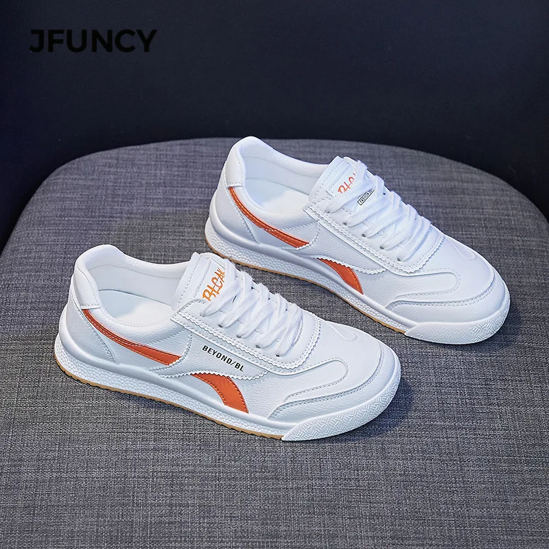 

JFUNCY Women's Sports Shoes Fashion Female Small White Shoe Casual Comfortable Flats Sneaker Sport Women's Ssneakers
